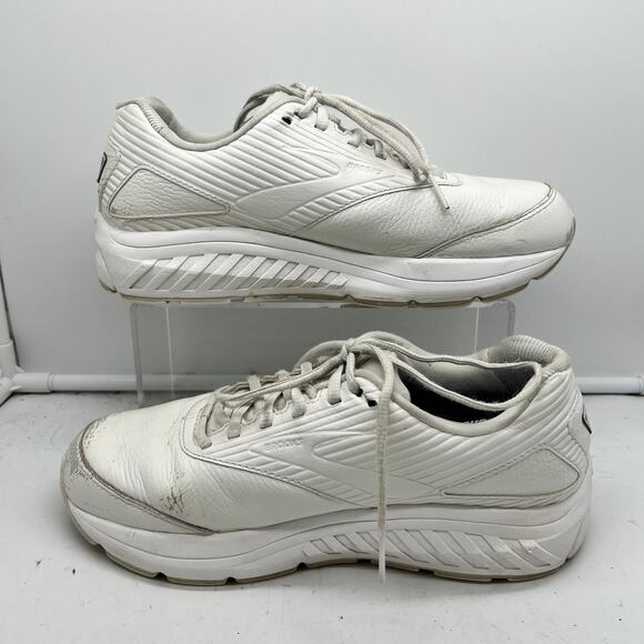 Brooks Addiction Walker Shoe Womens 10 D Wide White Support Walking Stability ** - Picture 2 of 10